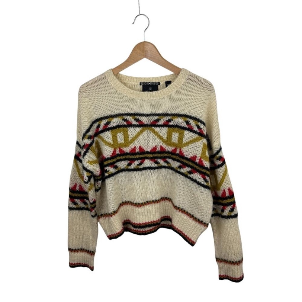Scotch & Soda Cream Vintage Ski Sweater